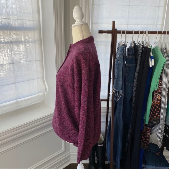 Vintage ❤️ Henley Style Sweater ❤️ Size Large - Picture 3 of 11